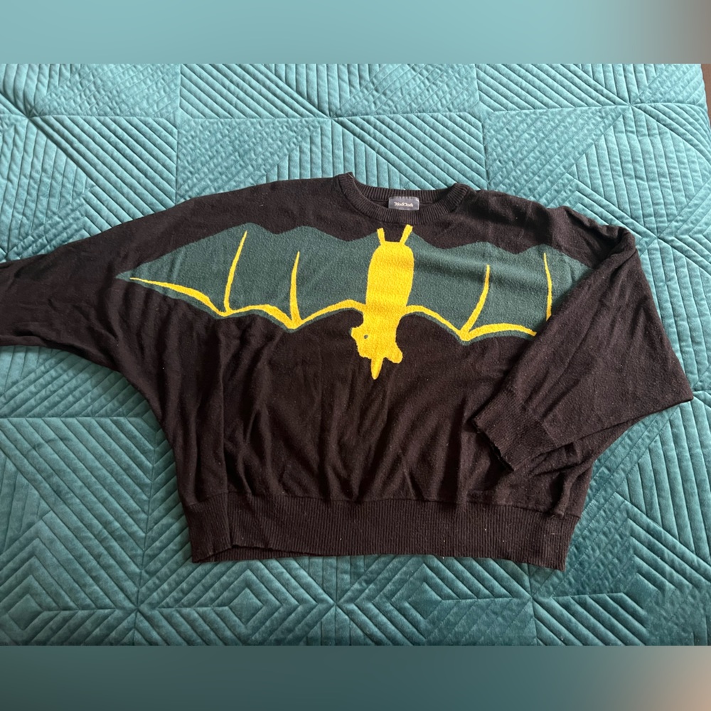 Cropped bat sweater